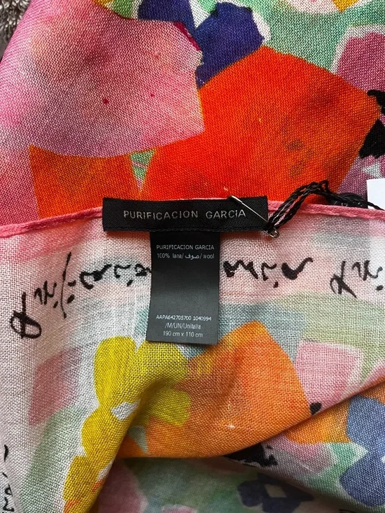 Purificacion Garcia Floral Wool Scarf - Picture 4 of 6